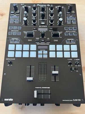 Pioneer DJM-S9 2-Channel Serato Mixer w/ Decksaver, Magma Case