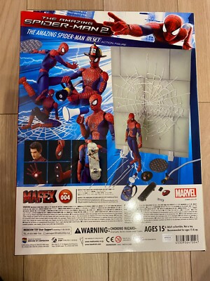 MEDICOM TOY MAFEX No.004 The Amazing Spider-Man 2 DX Set NEW | eBay