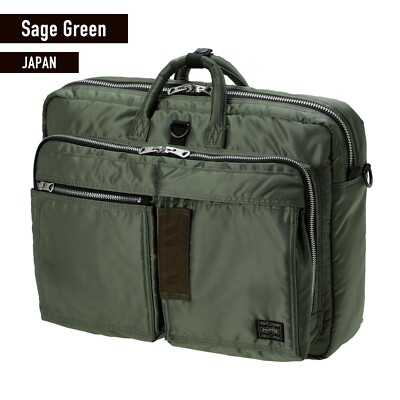 PORTER PX TANKER RECON BAG Sage Green Briefcase 2way Handbag