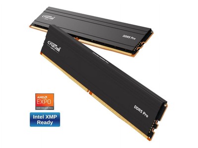 Crucial Pro 128GB Kit (2x64GB) DDR5 RAM 5600MHz Desktop Memory