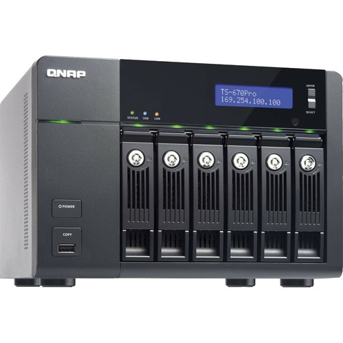 QNAP TS-420 4 Bay NAS **NOT WORKING** - PARTS ONLY - NO HDDs Black