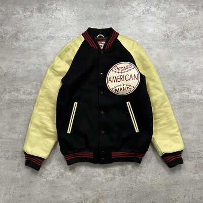 VTG CHICAGO AMERICAN GIANTS EBBETS FIELD FLANNELS VARSITY JACKET