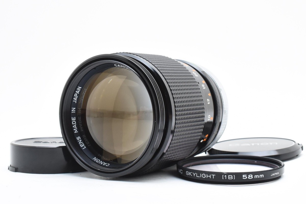 canon lens 135mm FD 1 2.5 kenko保護レンズ付き canon lens 135mm FD