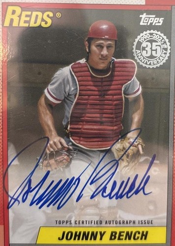 One of One Autograph🔥2025 Leaf Sports Heroes JOHNNY BENCH #1/1