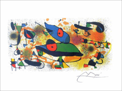 JOAN MIRO Sculptures II Facsimile Signed Offset Lithograph 23 x 30