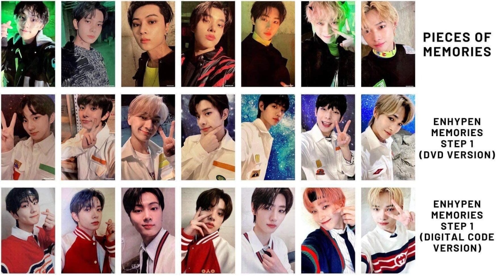 ENHYPEN pieces of Memories:STEP 1 DIGITAL CODE DVD 2020-2021