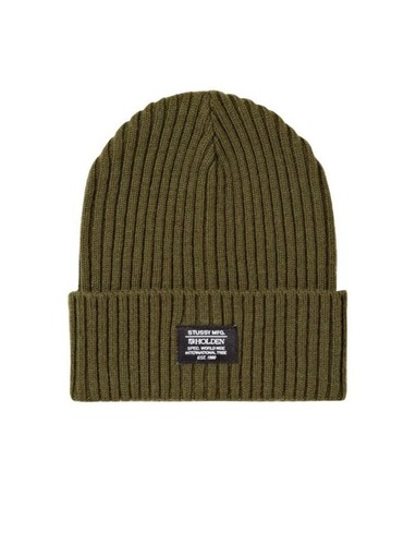 STUSSY MOUNTAIN HARDWEAR EAR FLAP BEANIE color GREEN BLACK fashion