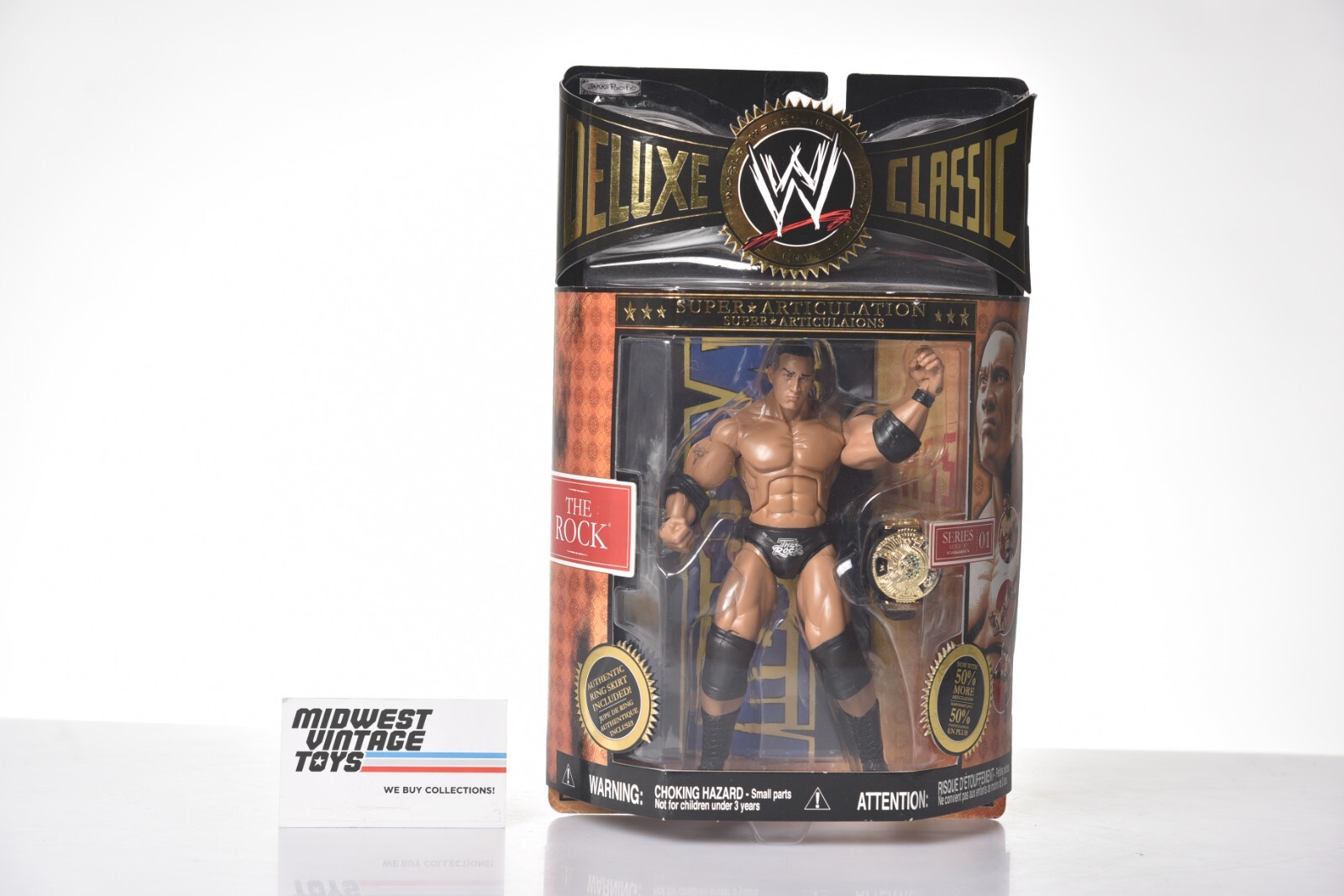 The Rock Deluxe Classic Superstars Aggression Series 1 WWE 2006