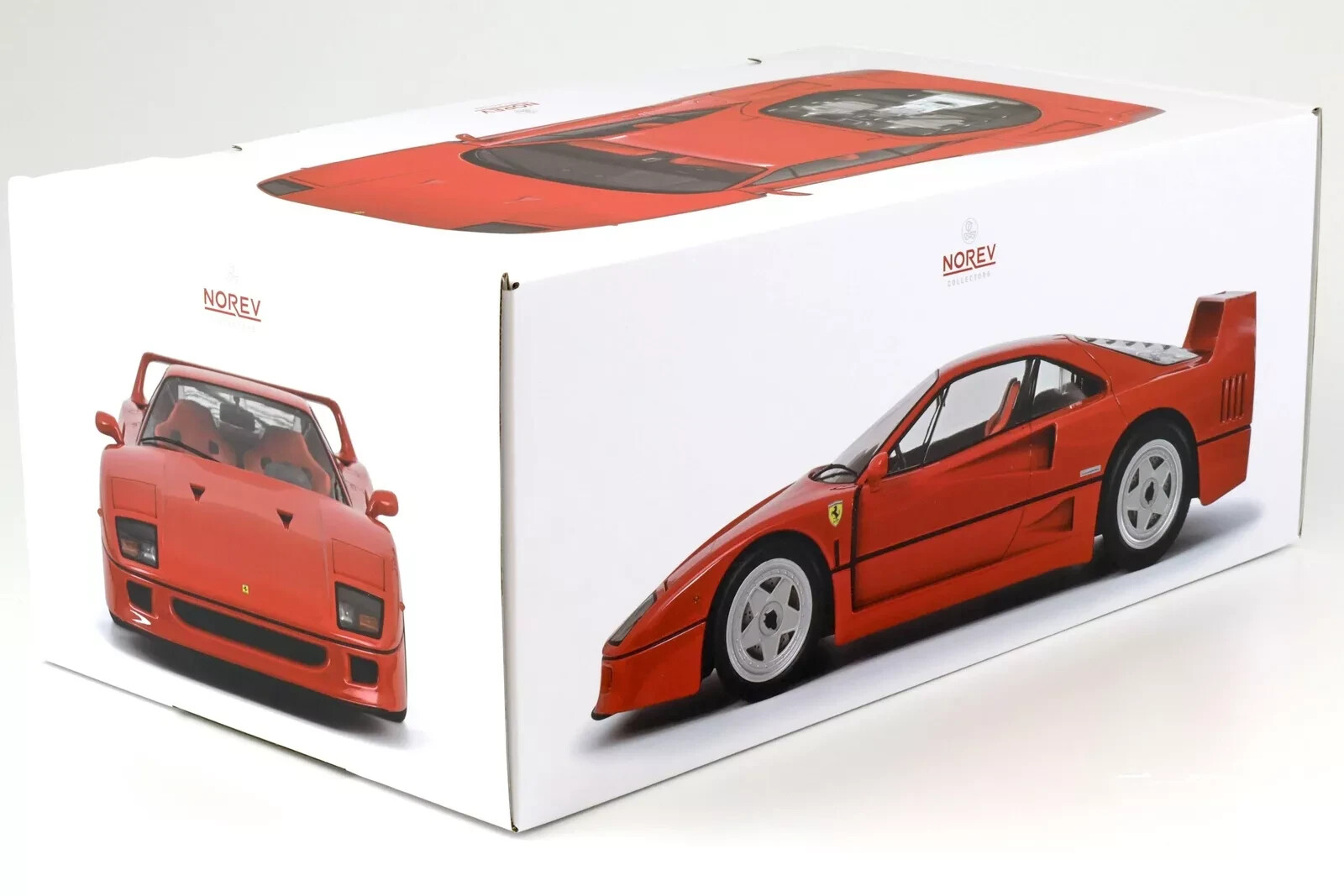 1/12 Ferrari F40 1987 Red with Red Interior Diecast Model Car by