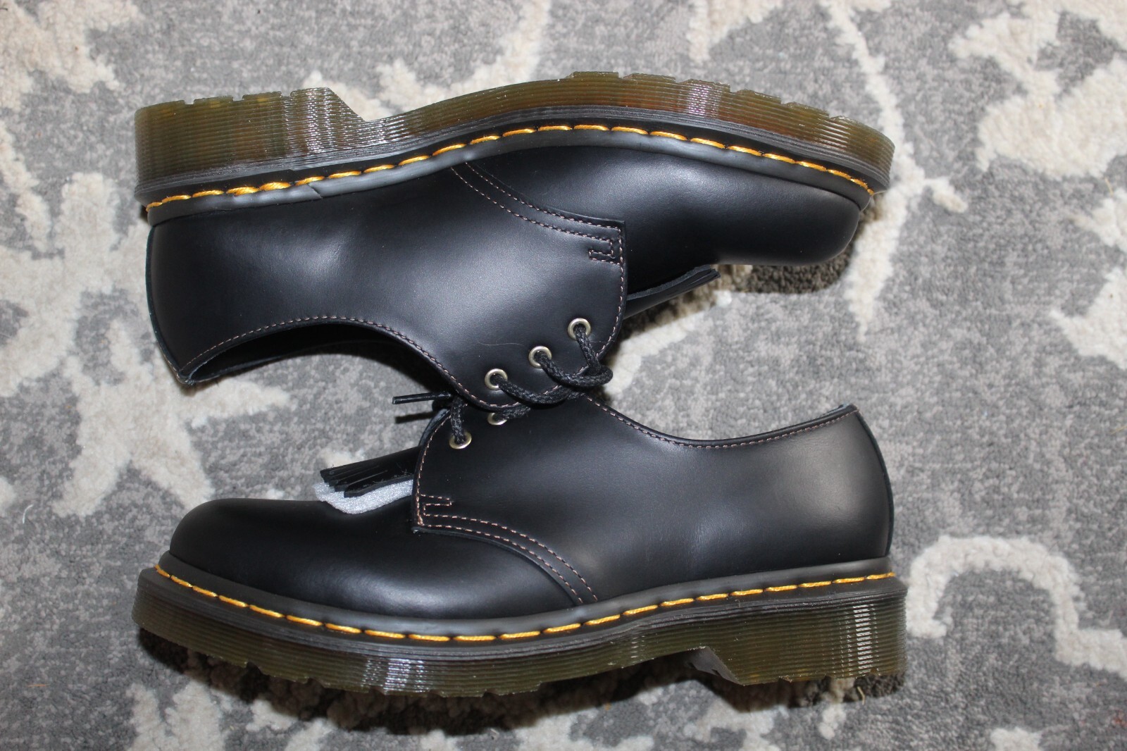 Dr. Martens 1461 Leather Oxford Tassel Shoes Black Womens Size 7