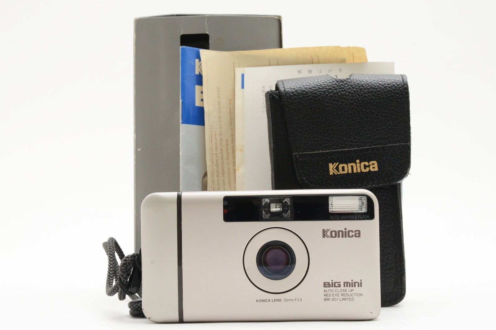 Konica Big mini BM-301 Limited 35mm Point & Shoot Silver [Exc