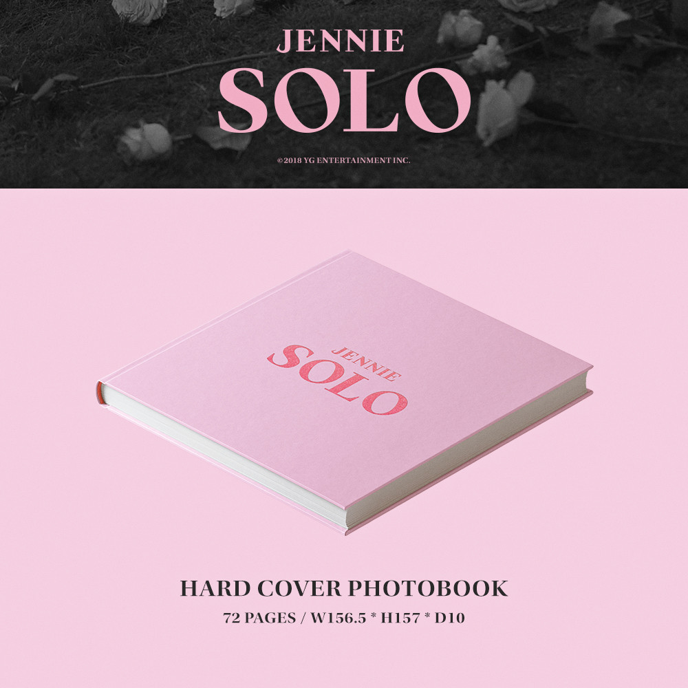 BLACKPINK Jennie-[Solo] 1st PhotoBook CD+Book+Lyrics Post+Card+
