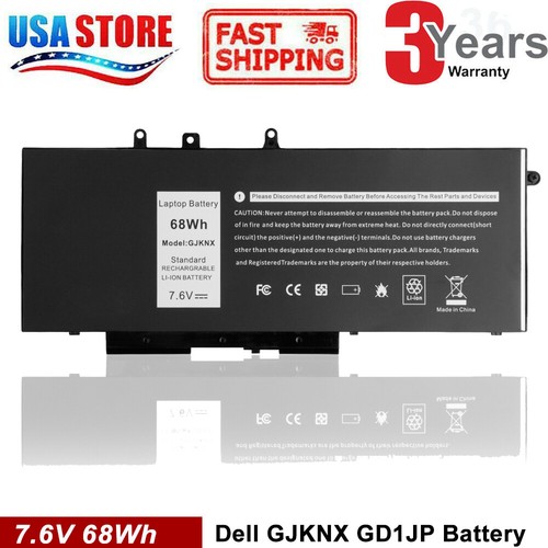 GJKNX Laptop Battery For Dell Latitude 5480 5580 5280 5490 5491