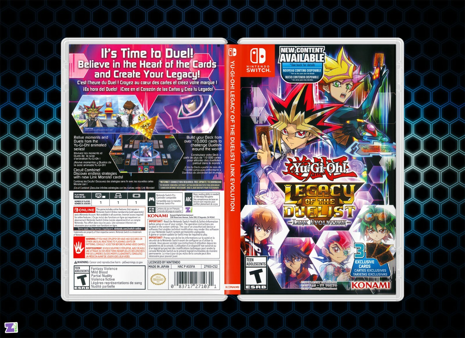 Yu-Gi-Oh! Legacy of the Duelist Link Evolution Cover Art: Nintendo
