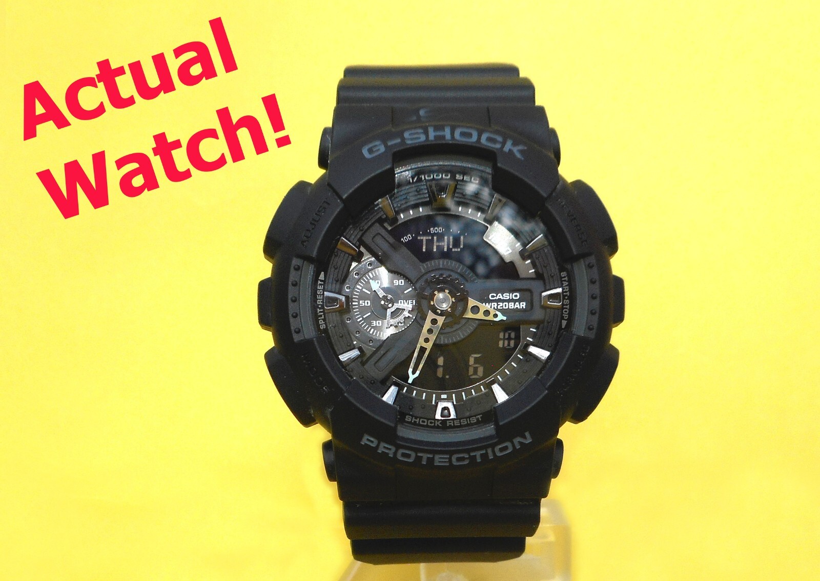 Casio G-Shock Watch-GA-110-(5146)-Black-Lightly Used! Works Great