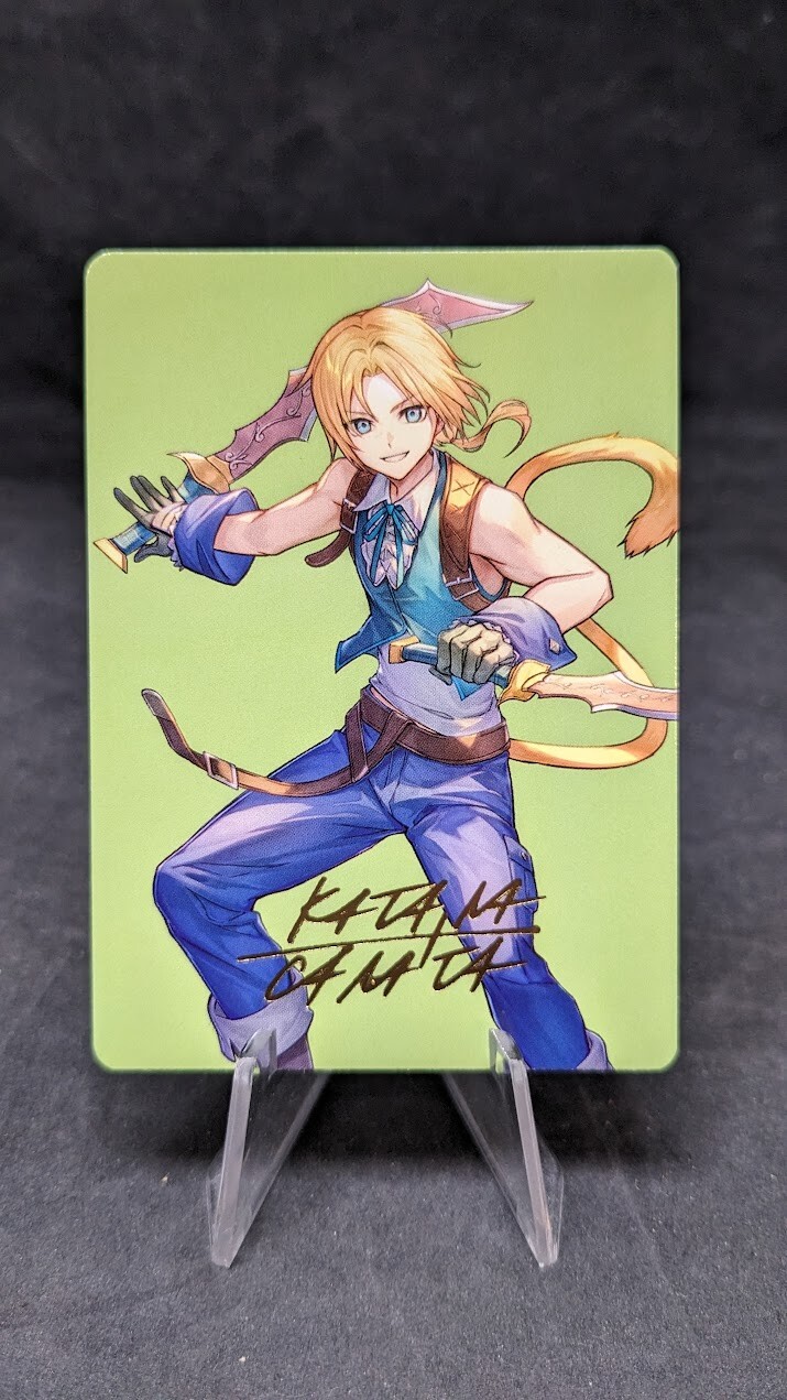 Zidane, Tantalus Thief 49/53 Gold Stamp-MTG- Final Fantasy Art