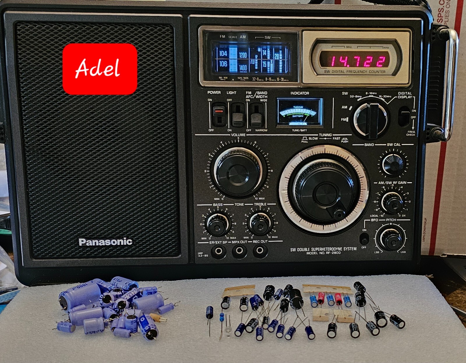 Panasonic RF-2800 With RED Digital Display Repair & Upgrade