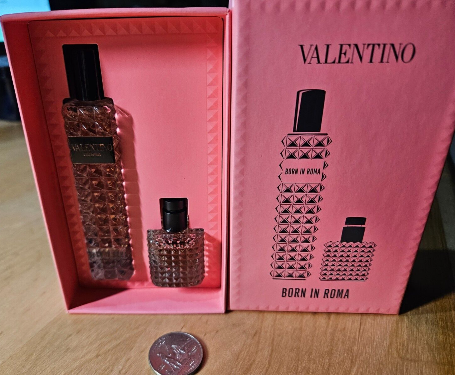 Valentino Donna Born in Roma EDP Travel Spray 0.05oz+Mini 0.2oz