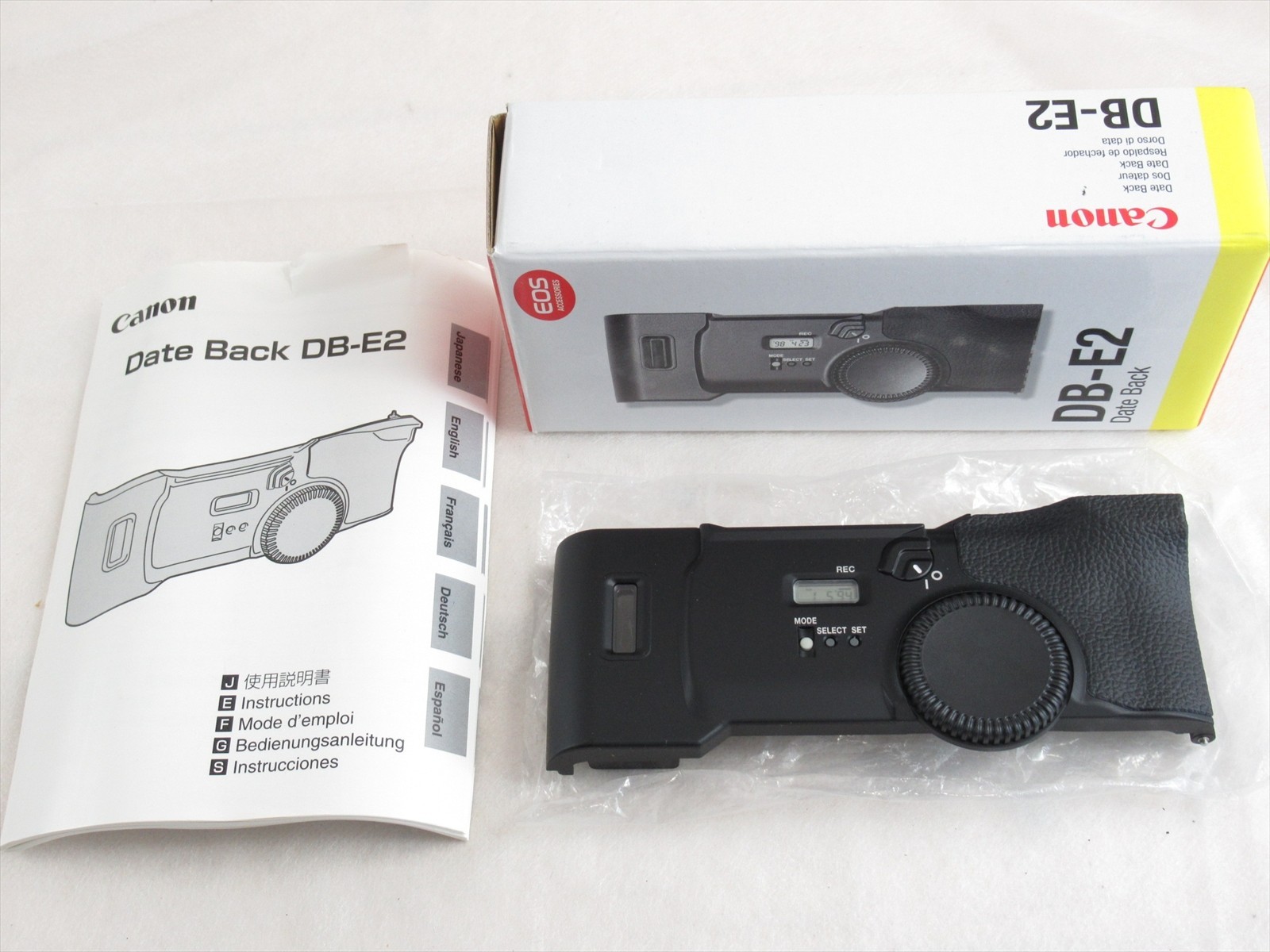 Canon DB-E2 Date Back Dateback for eos-3 eos-1V film camera w/ BOX