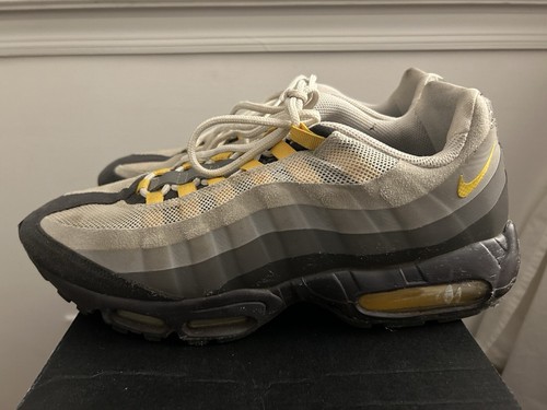 Nike Air Max 95 No Sew Yellow White Grey 511306-071 Men's Size 11
