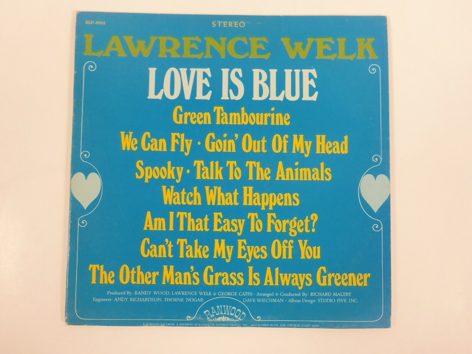 Love Is Blue by Lawrence Welk Vinyl LP Capitol Records ‎Ranwood