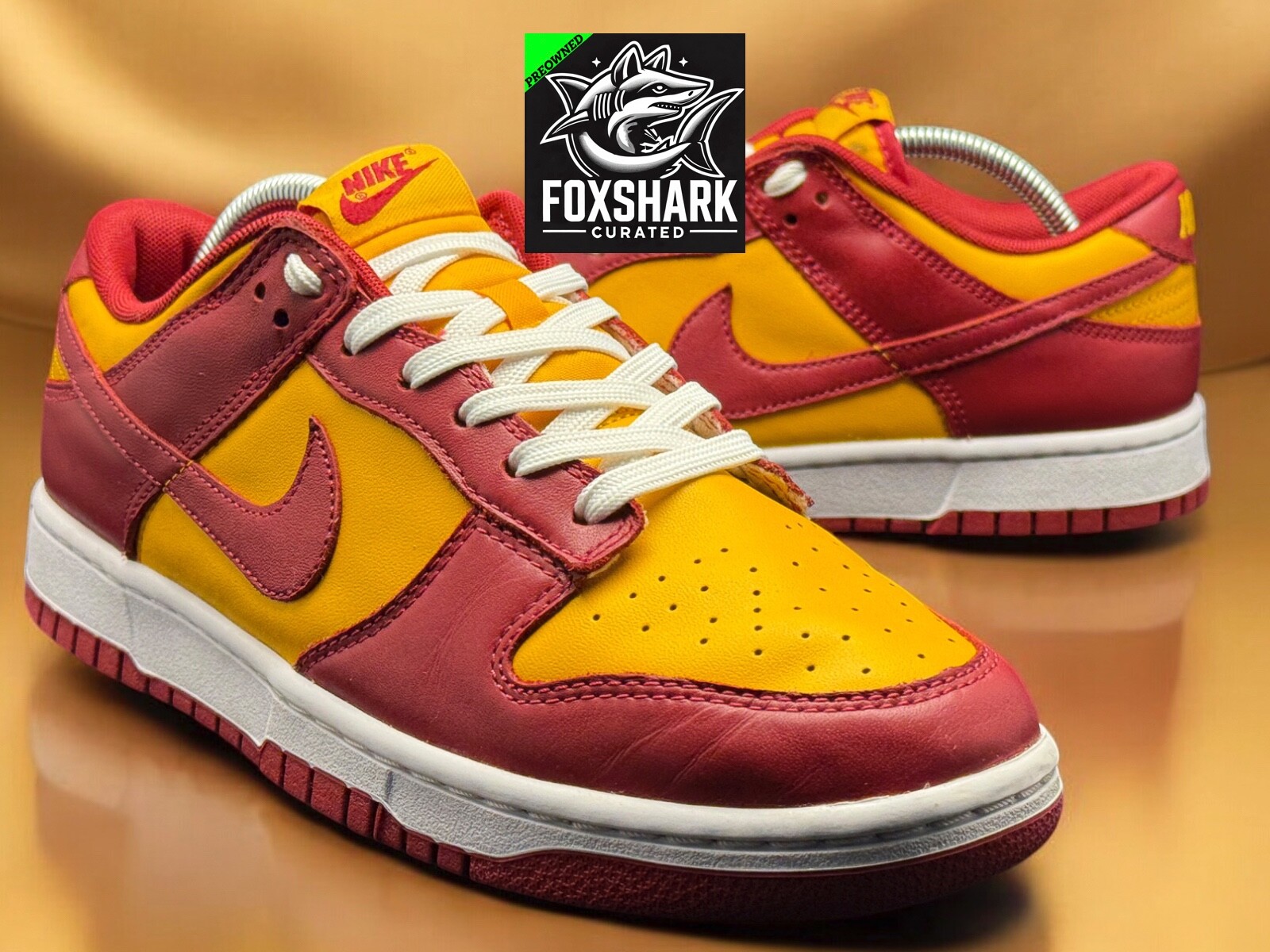 Size 9.5M Nike Dunk Low Midas Gold Yellow Red Retro DD1391-701