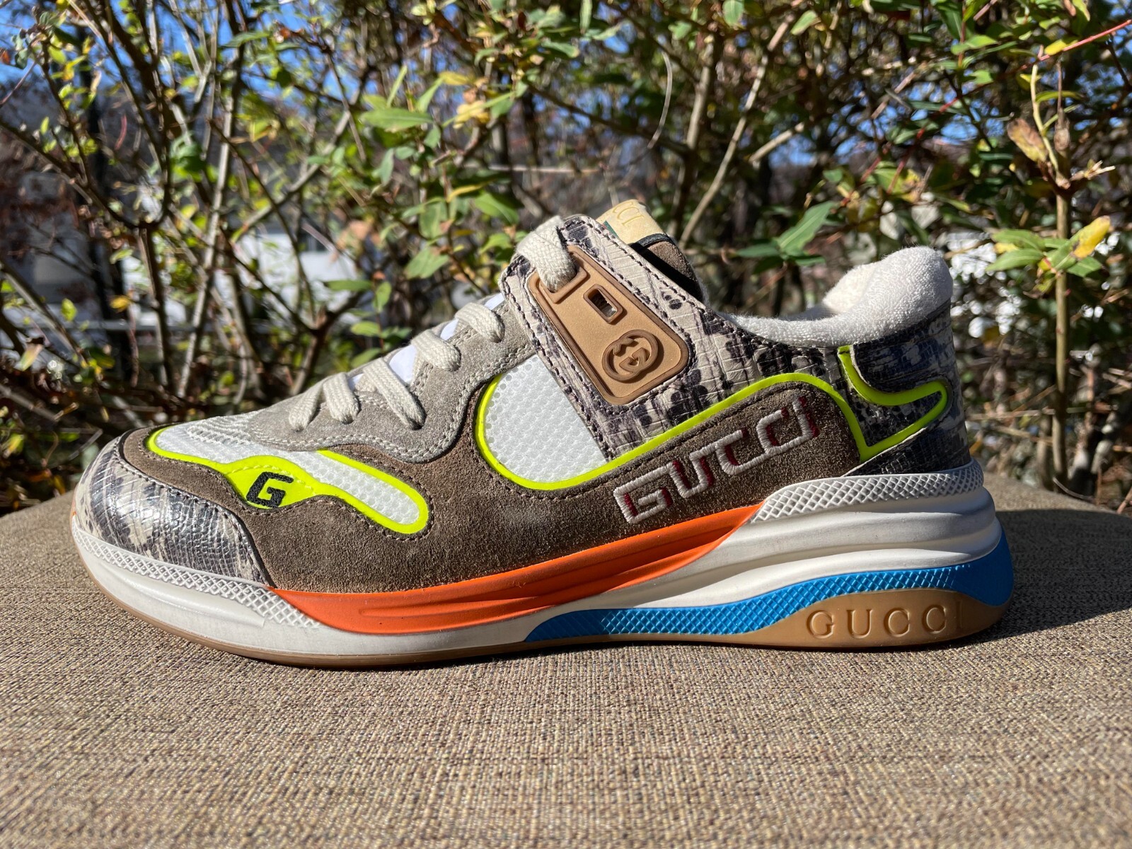 GUCCI Women's Ultrapace 'Rock Tejus Printed' Sneakers, Brand Size