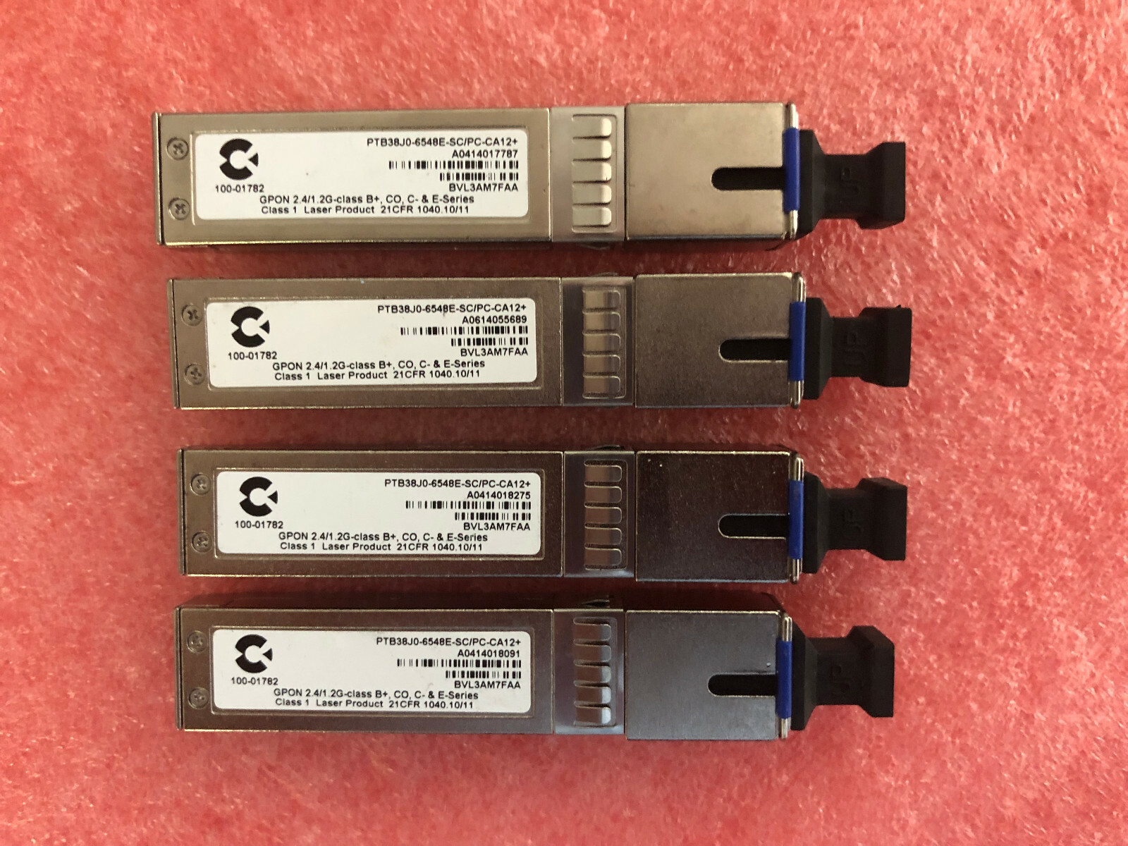 Calix 100-01782 GPON OLT 2.4/1.2G SFP Class B+ 1490/1310nm SC SMF