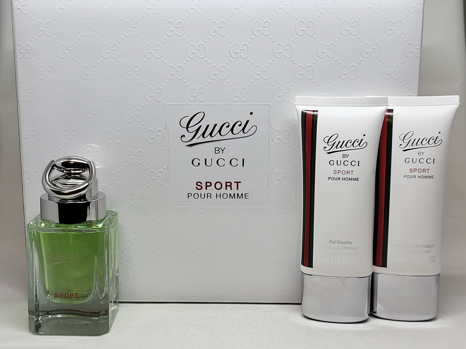 Gucci Pour Homme SPORT Eau de Toilette Spray 1.7 oz 50ml 3pcs Gift