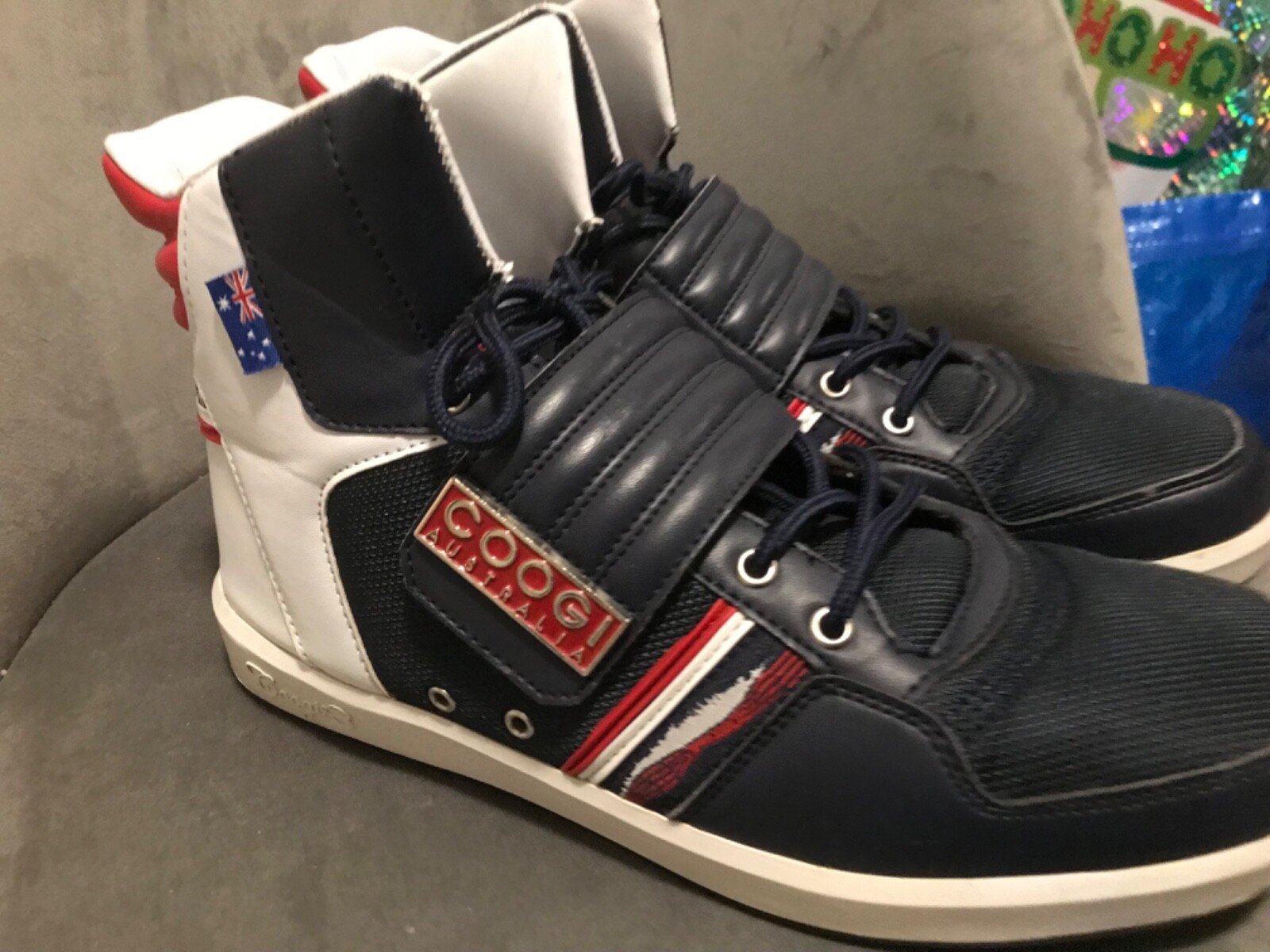 COOGI Australia Men's Size 9.5 CM1318 Black Leather High Top | eBay