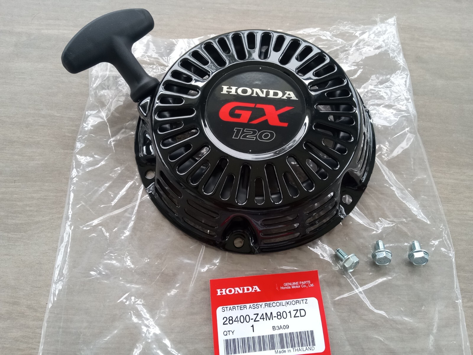 new OEM Honda Recoil Starter GX120 + screws- 28400-Z4M-305ZD | eBay