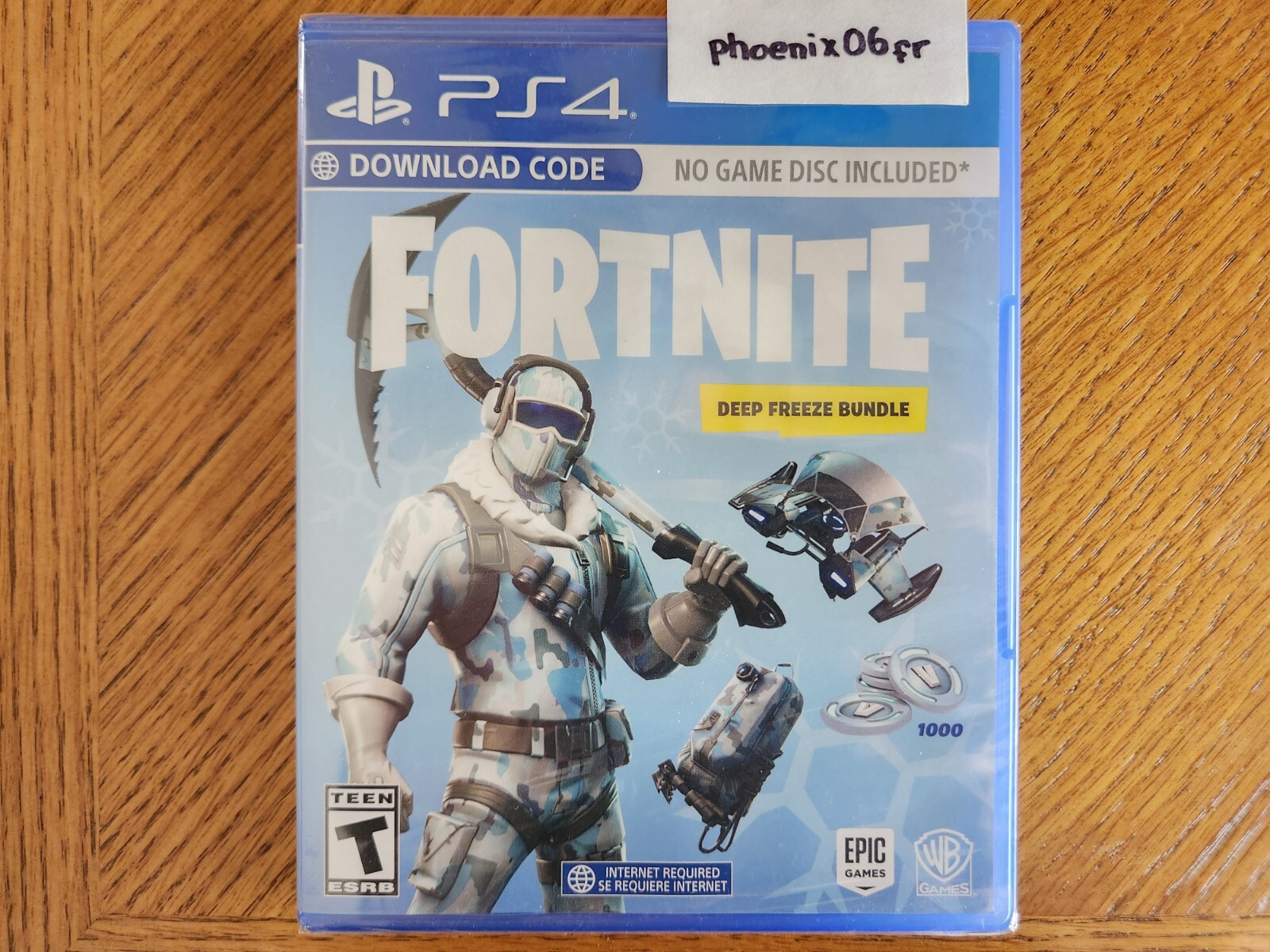 New! Fortnite Deep Freeze Bundle NO GAME DISC (Sony PlayStation 4