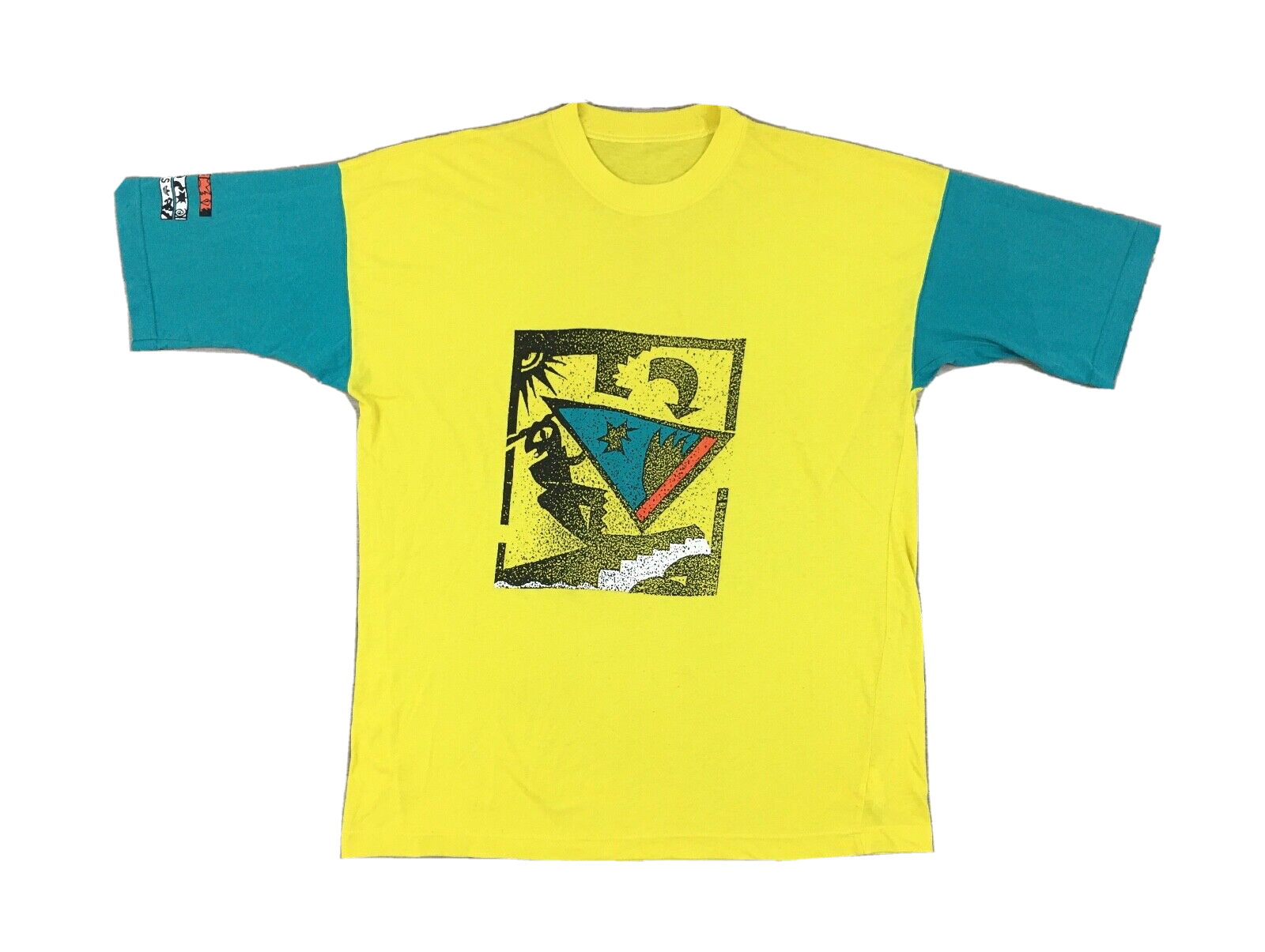 Rare Vintage 80s Adidas Beachwear Windsurfing Shawn Stussy Style T