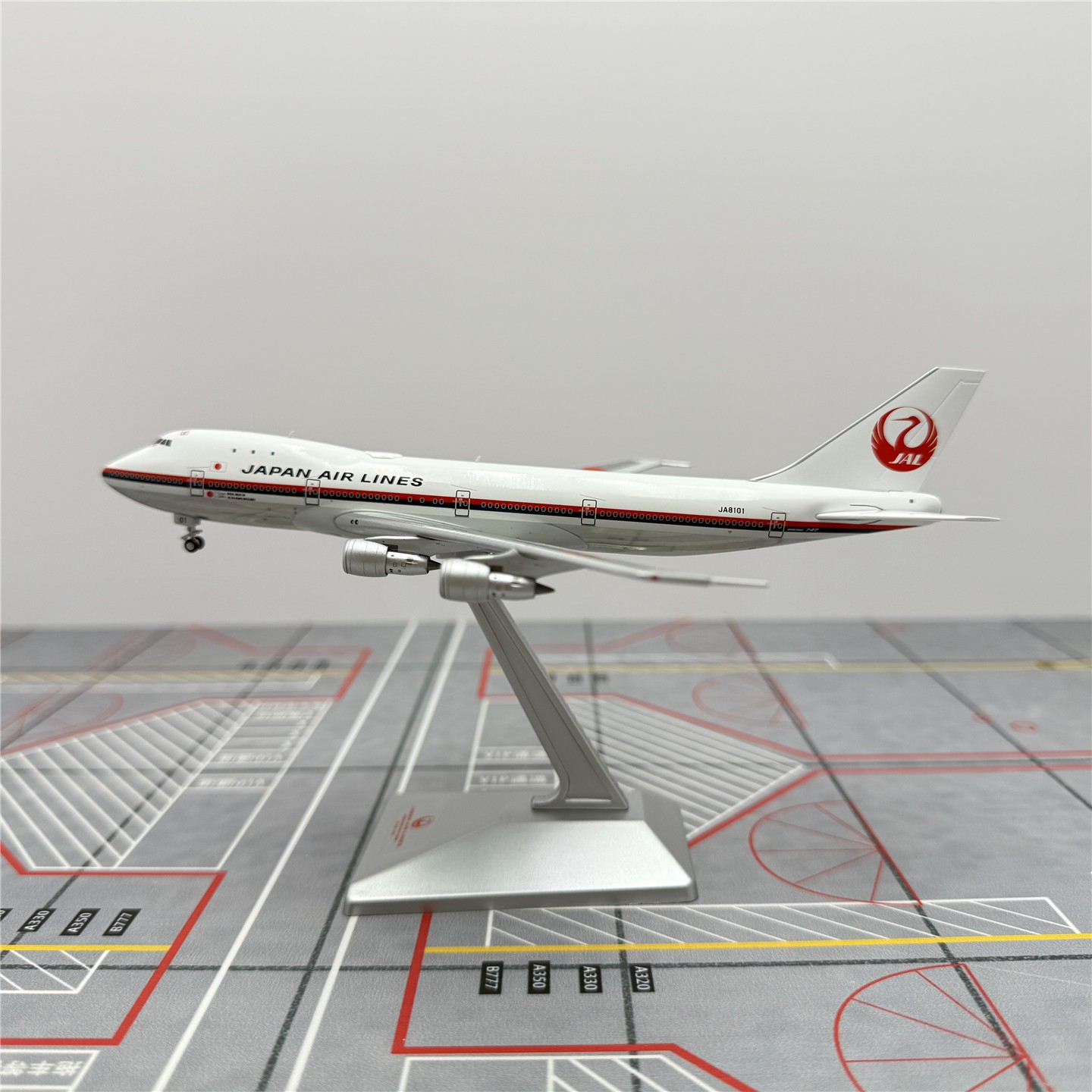 Hxmodel JAL B747-100 JA8101 1/400 スタンド付 1:400 HX Models Japan