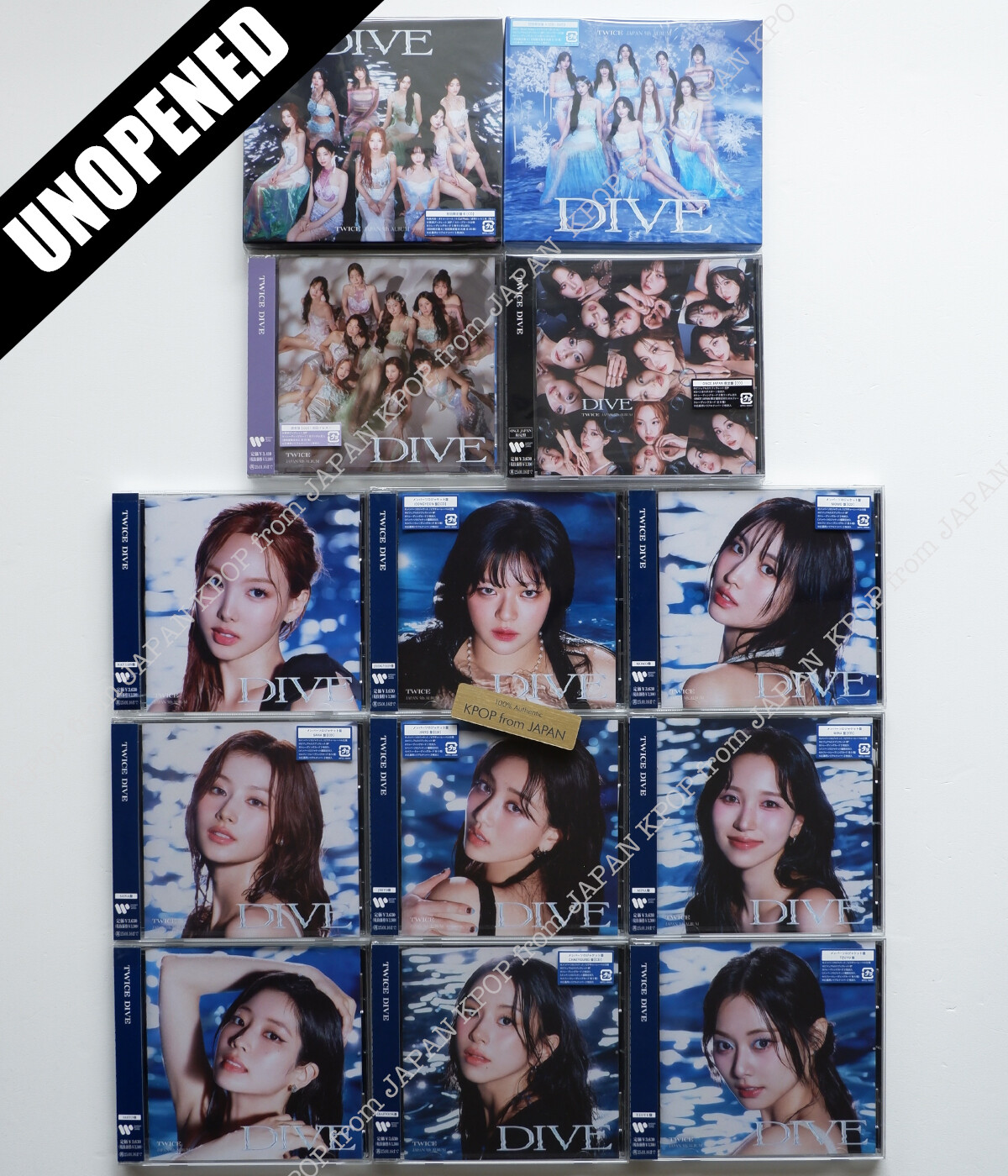 UNOPENED TWICE Japan Album DIVE Limited A B ONCE SOLO CD JPFC