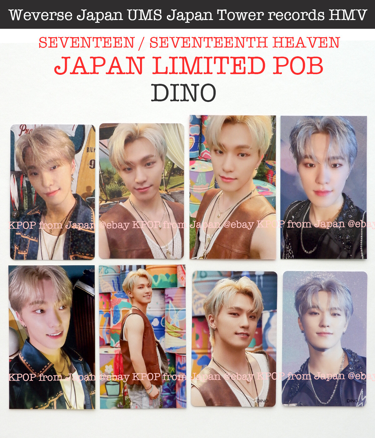 DINO SEVENTEEN SEVENTEENTH HEAVEN JAPAN POB Photocard CARAT