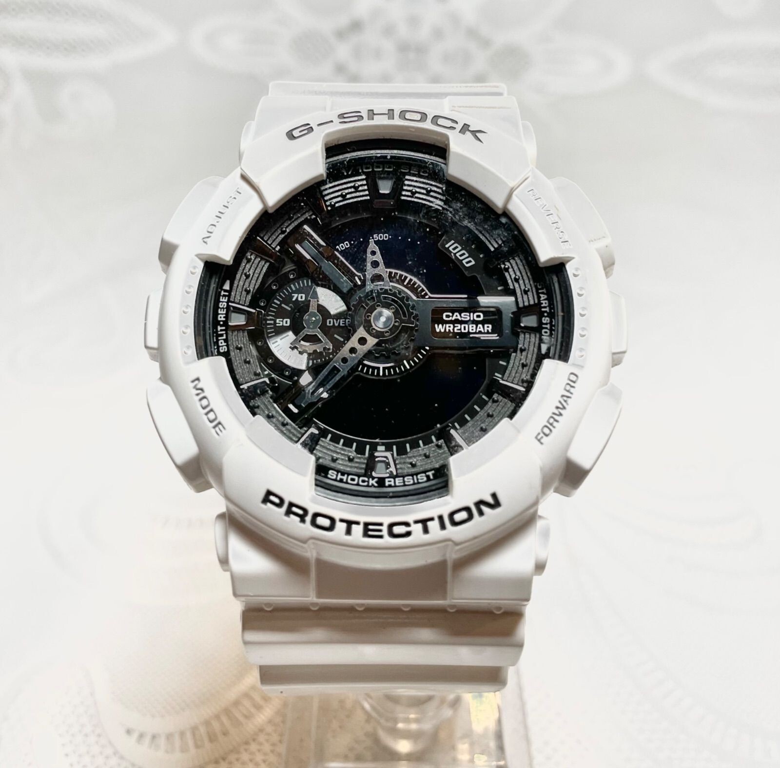 CASIO 】G-SHOCK G-Shock Watch Men's White Ana-Digi GA-110GW-7A | eBay