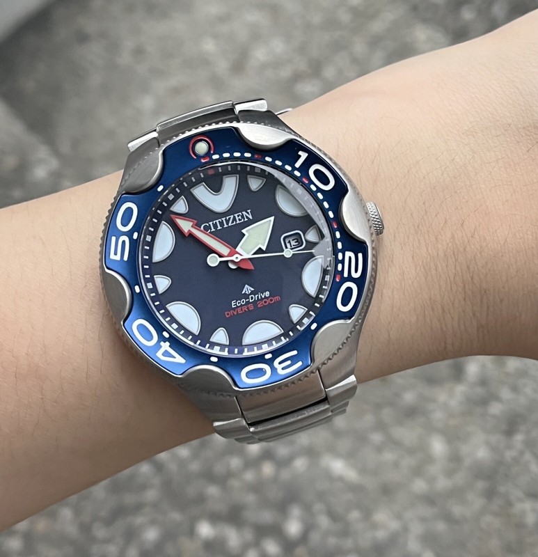 New! Citizen Blue Orca Watch Eco-Drive BN0231-52L Diver Blue Dial