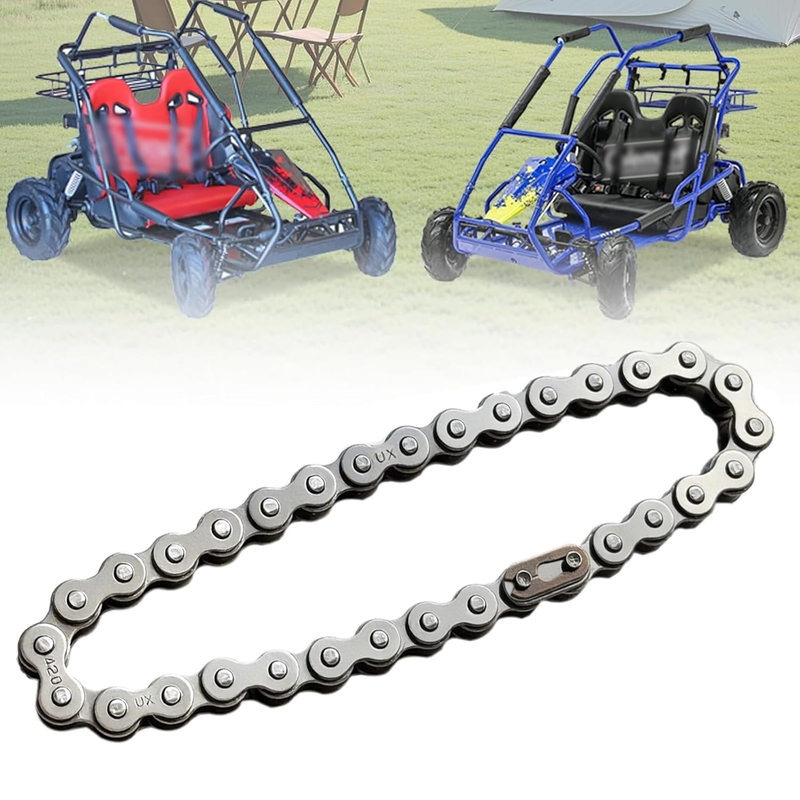 GK200 Go Kart 420 Chain 32 Links Replacement for Coleman KT196