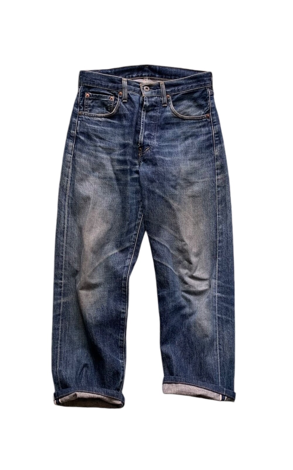 Levis 702 Big E denim selvedge pants 29x34 Buckle Back | eBay