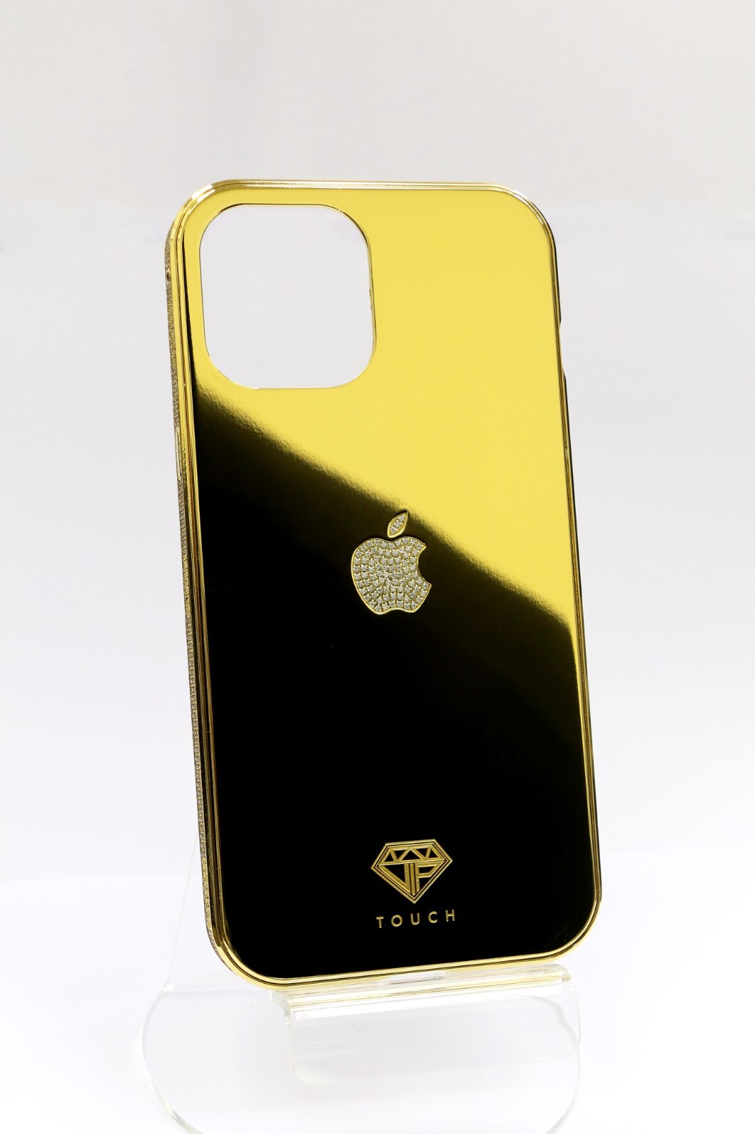 24K GOLD iPhone 12 Pro Max LUXURY EDITION WITH CRYSTAL APPLE LOGO
