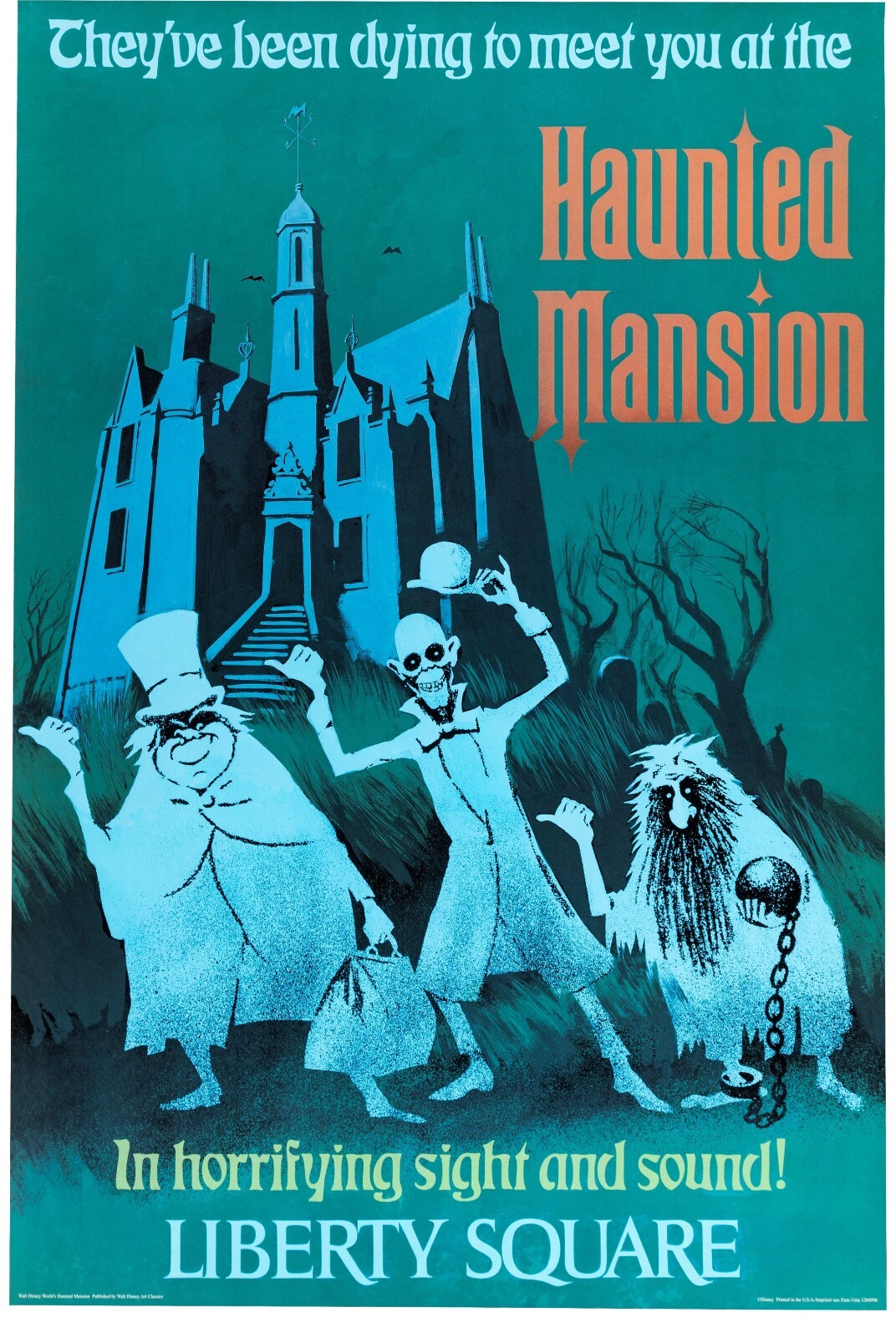 Disney World 1971-1980 Haunted Mansion Original Park Attraction