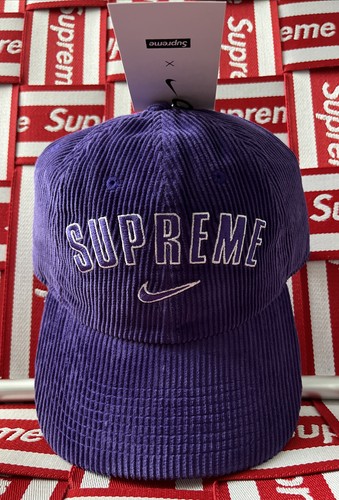 Supreme Nike Arc Corduroy 6 Panel Purple Cap!!!SS22!!!BNWT!!!!100