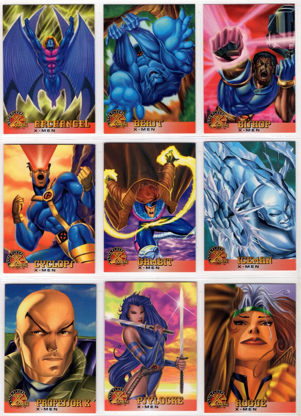 1996 Fleer Marvel X-Men Wal Mart Exclusive Base Card You Pick