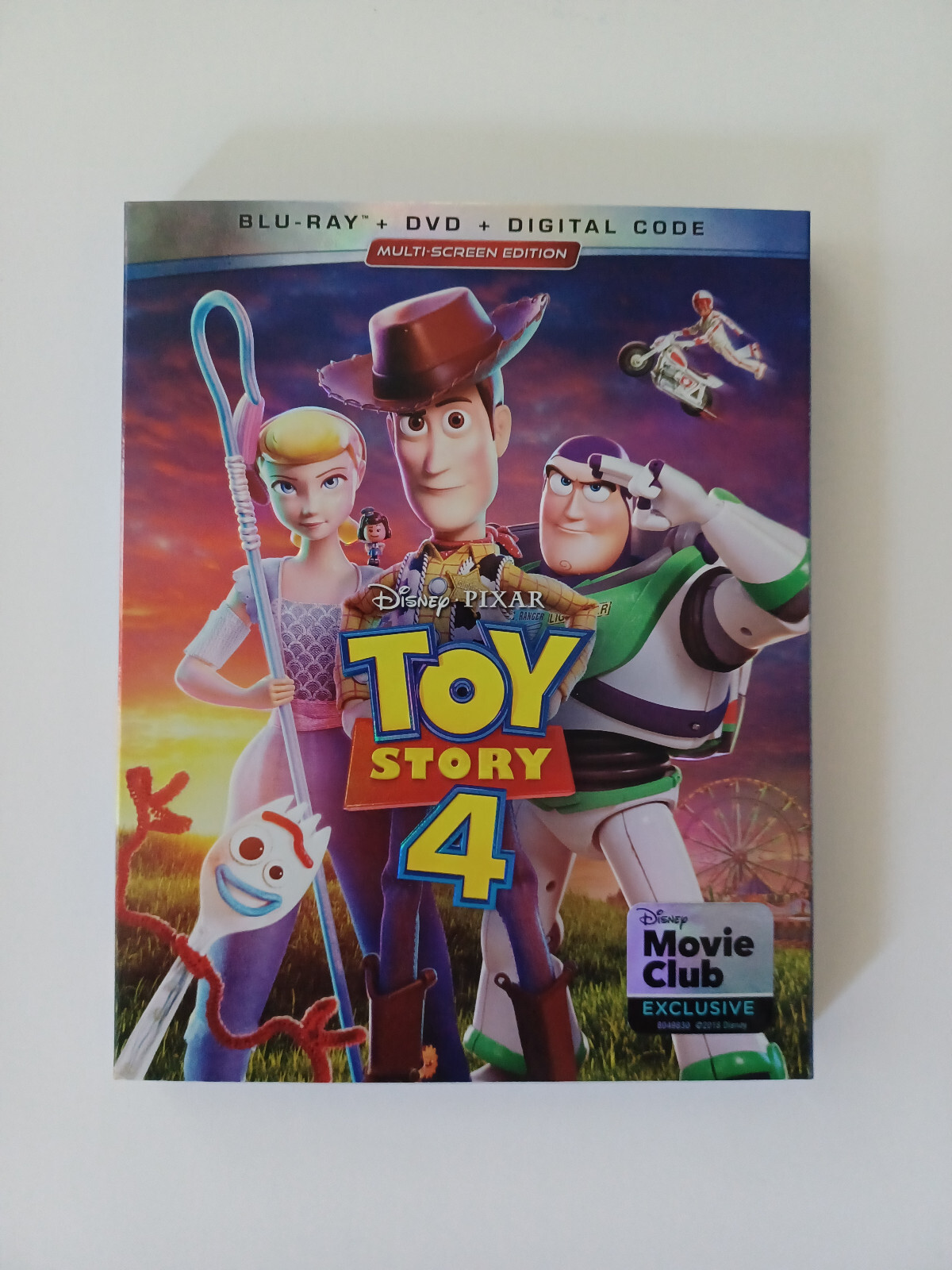 Disney Movie Club Exclusive Slipcover Toy Story 4 Blu-ray DVD