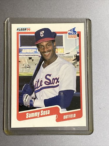 Sammy Sosa Fleer 1990 #548 *Rookie Card* *DOB ERROR* PRISTINE