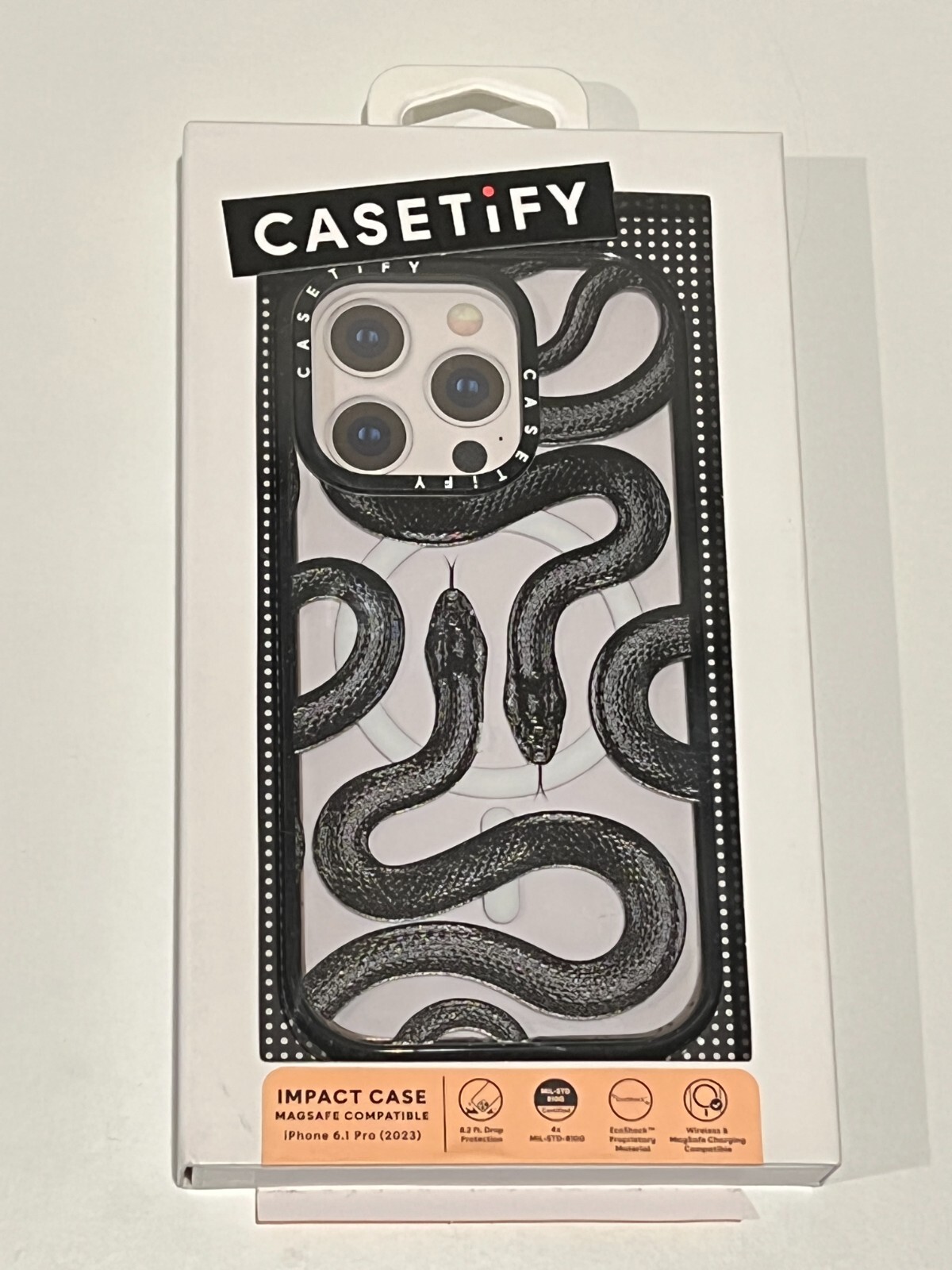 CASETiFY Impact Case w/ Magsafe for iPhone 15 Pro - Black