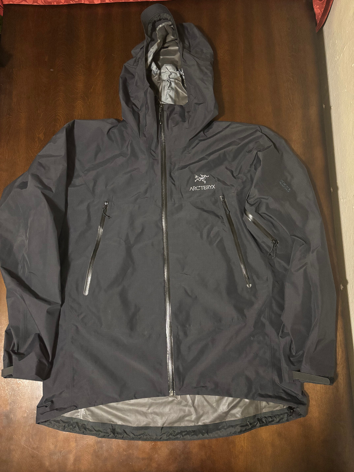 Arc'teryx Alpha SL Jacket Mens XL Black Hooded Gore-Tex Paclite