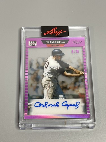 Orlando Cepeda 2023 Pro Set Pure /35 Autograph Auto 89-OC1 San