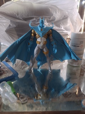 SU-MF-C-KA: Custom Blue Wired Cape for McFarlane Knightfall Azrael